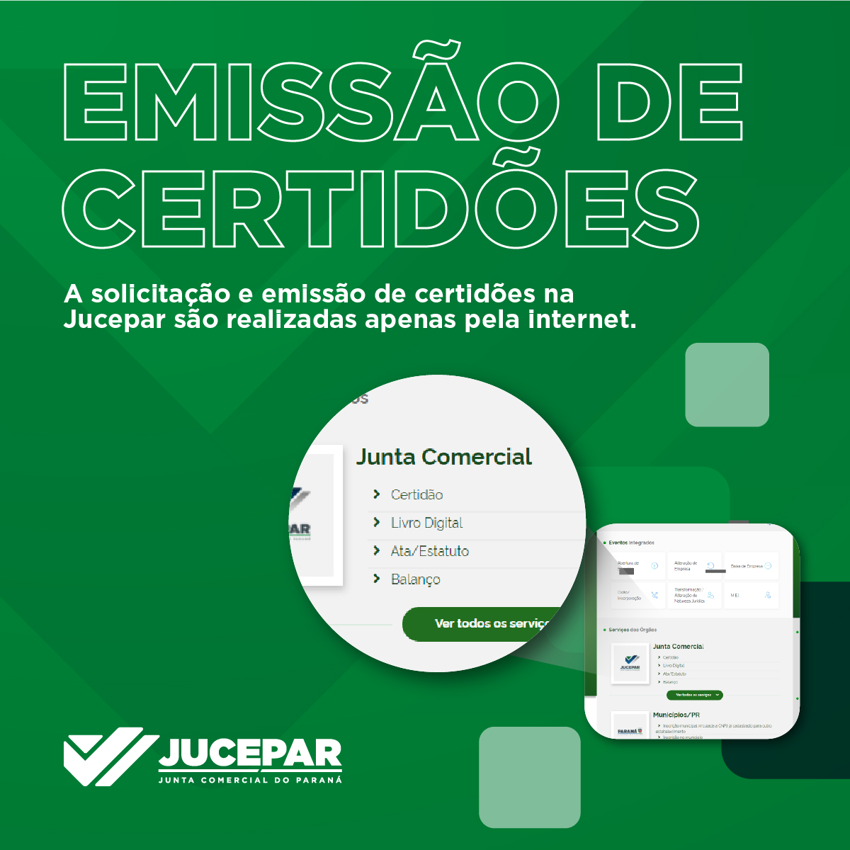 Emissão de Certidões