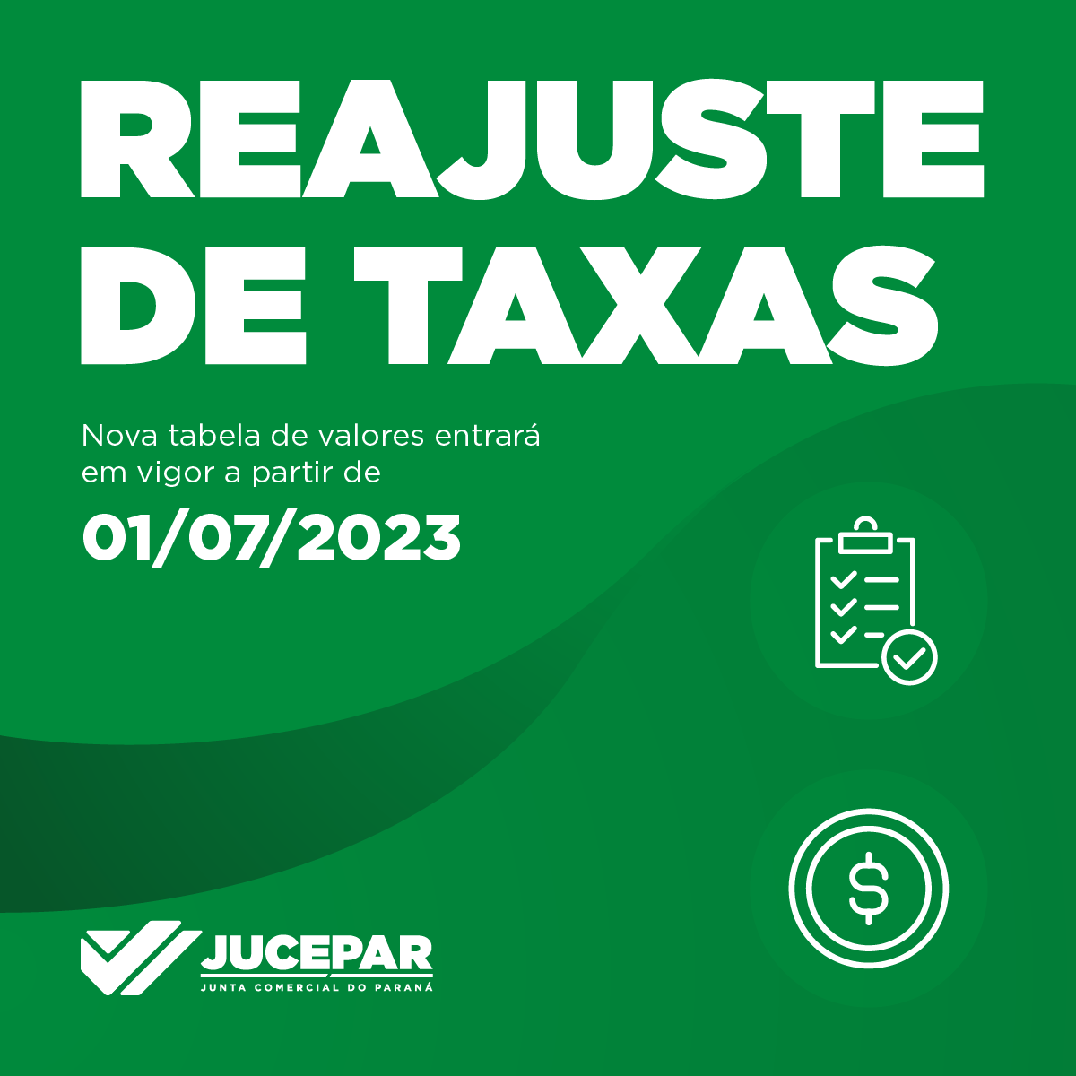 Reajuste de Taxas