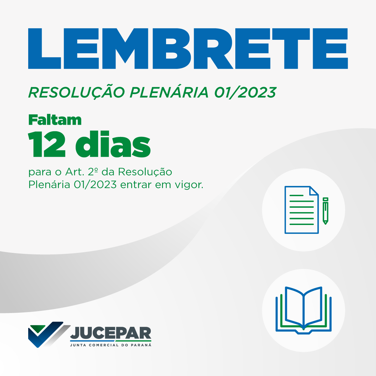 Lembrete - Resolução Plenária 01/2023