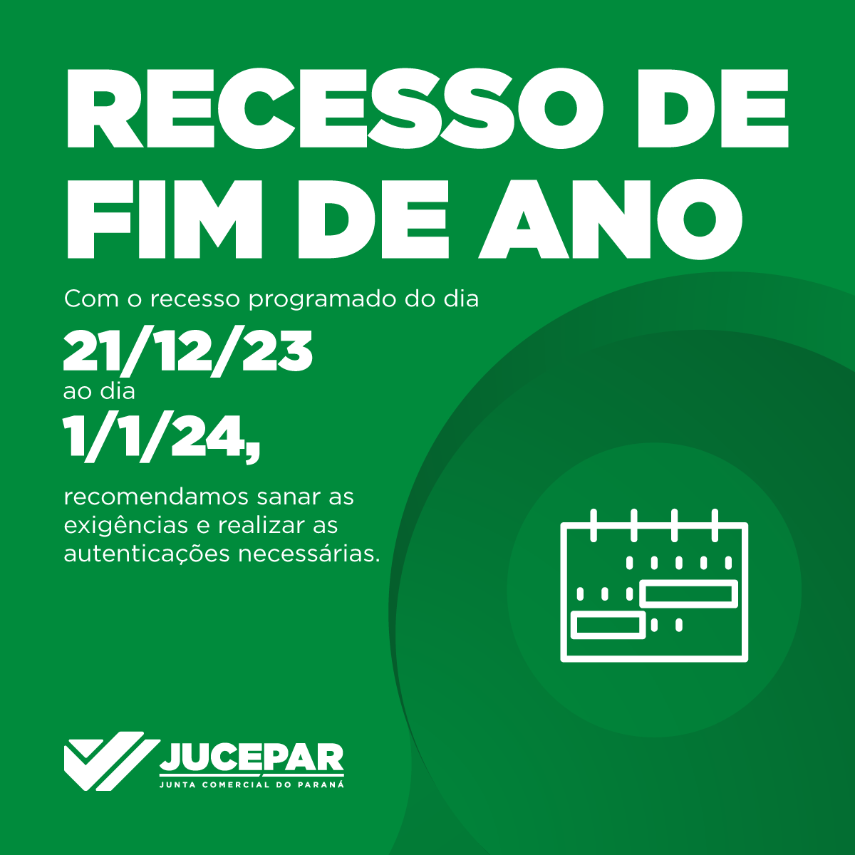 Recesso Fim de Ano