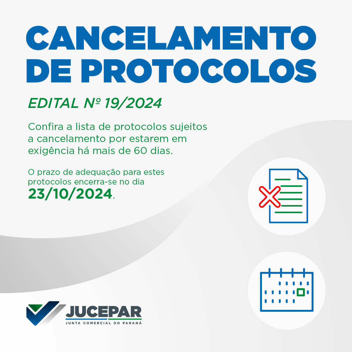 Cancelamento de Protocolos - 19-2024