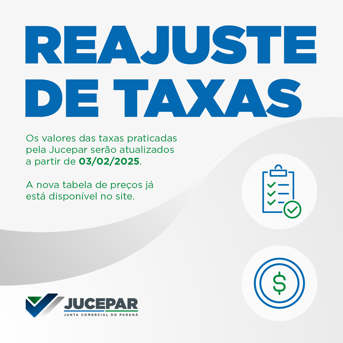Reajuste de Taxas