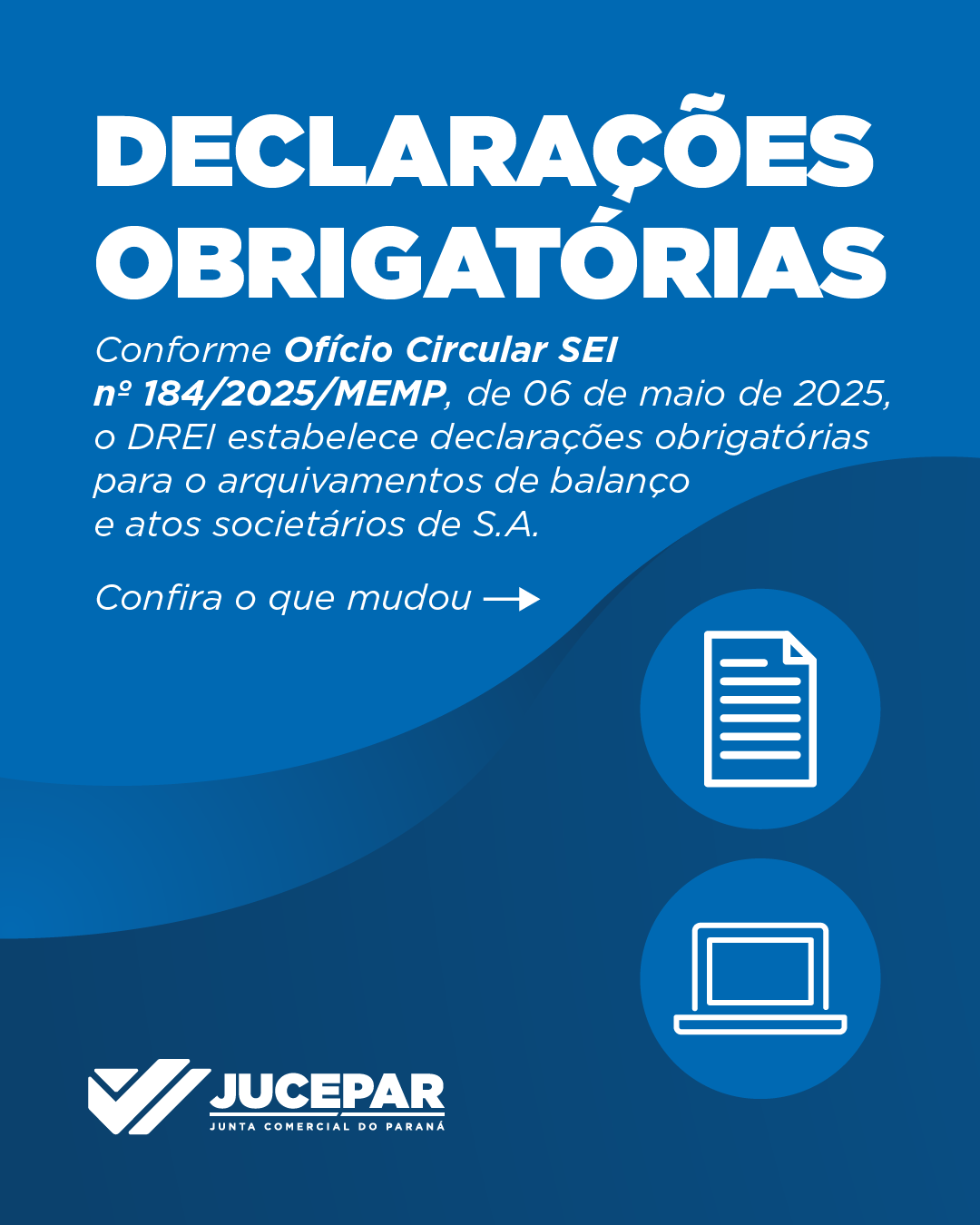 Declarações obrigatórias