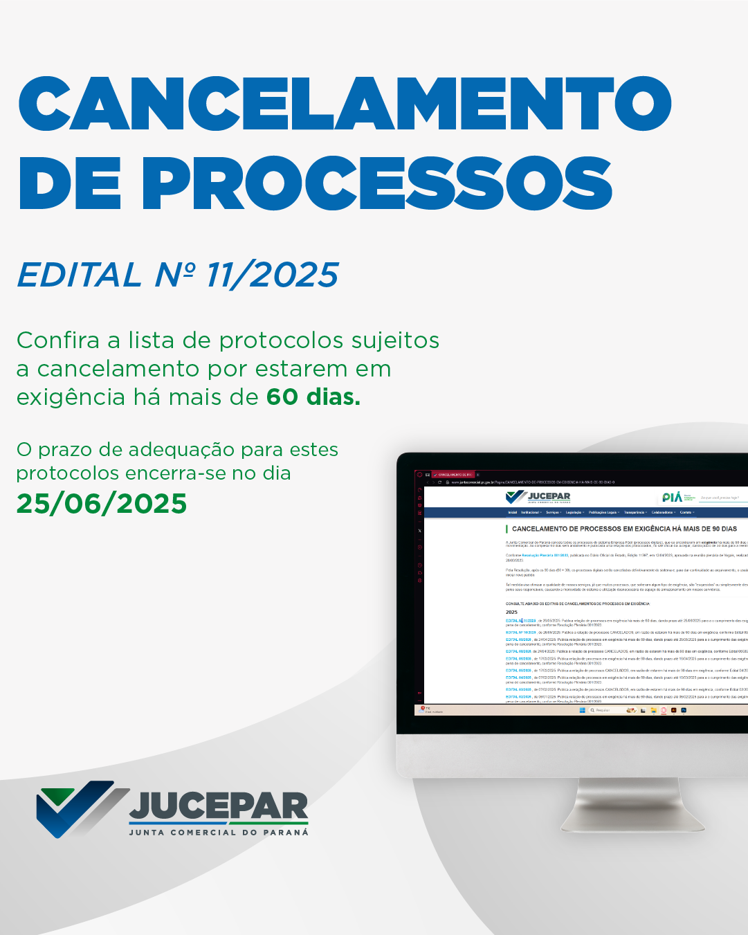 cancelamento de processos 25-06-2025