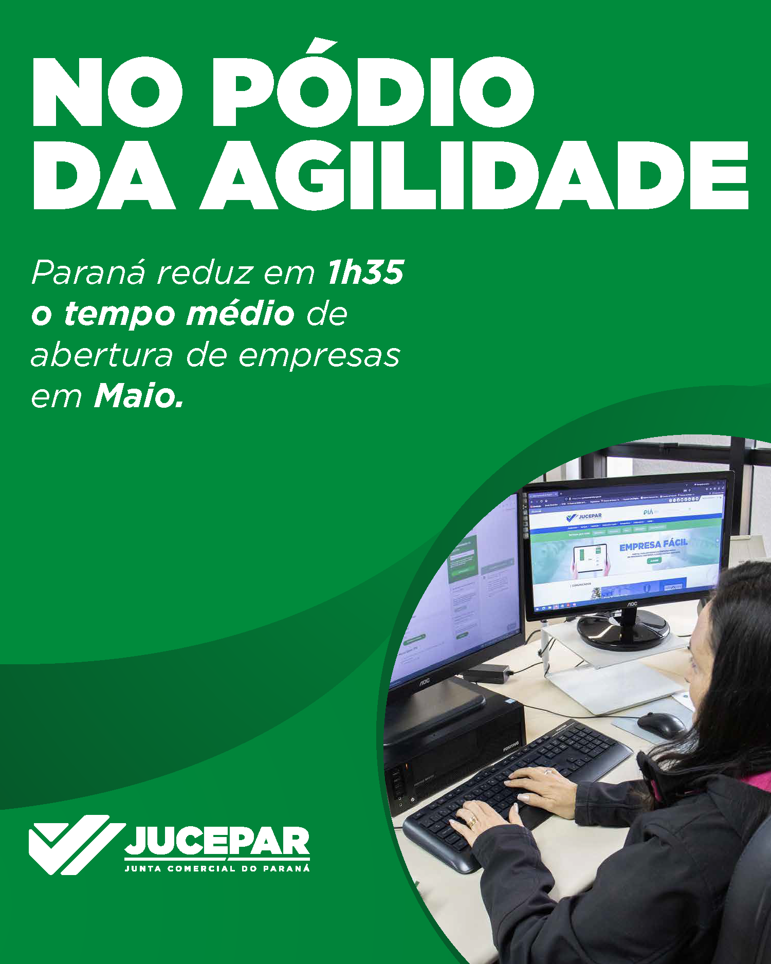 Tempo de abertura de empresas em maio