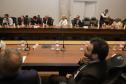 Reunião no Gabinete de Gestão e Informação (GGI) sobre o programa Descomplica Paraná.