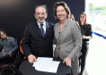 Presidente da Jucepar, Dr Ardisson Akel com a Presidente da Jucemg, Sra Angela Maria Pacce.