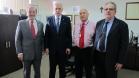 O Secretário Chefe da Casa Civil, Reinholdes Stephanes, é recebido na Jucepar pelo presidente, Ardisson Naim Akel, o vice-presidente, Antonio Romão Montes, e o secretário-geral do órgão, Sebastião Motta.