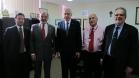 O Secretário Chefe da Casa Civil, Reinholdes Stephanes, é recebido na Jucepar pelo presidente, Ardisson Naim Akel, o vice-presidente, Antonio Romão Montes, o secretário-geral, Sebastião Motta, e o procurador, Eduardo Barbosa.