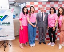 Servidores da Jucepar participam de palestra sobre prevenção do câncer de mama