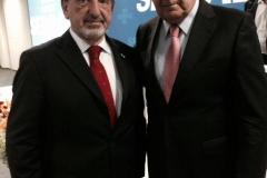 O presidente da Jucepar, Ardisson Akel, e o ministro da Micro e Pequena Empresa, Guilherme Afif