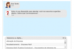 Através de um chat, clientes recebem atendimento de maneira rápida e eficiente
