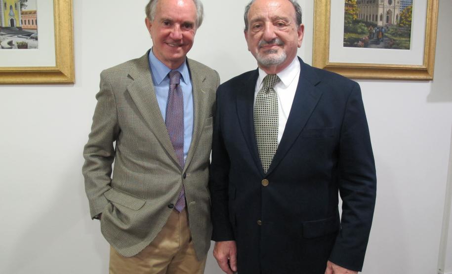 Presidente ds Jucepar, Ardisson Akel, recebe o presidente da ACP, Gláucio José Geara