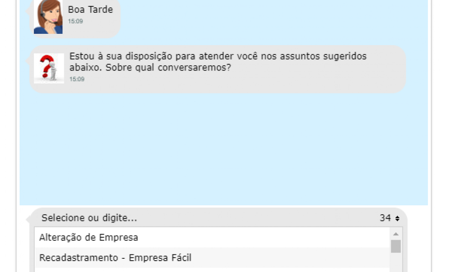 Através de um chat, clientes recebem atendimento de maneira rápida e eficiente